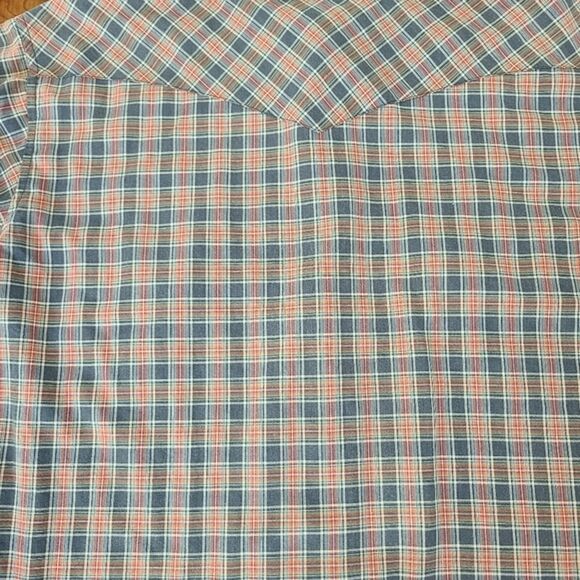 VTG Frontier Shirt Mens XL Retro Country Pearl Snap Plaid Western Cowboy Grandpa - Picture 7 of 12